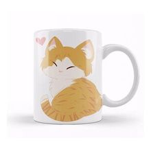 Baskı Dükkanı Sevimli Kedi Cute Ginger Cat Orange Cat Kupa