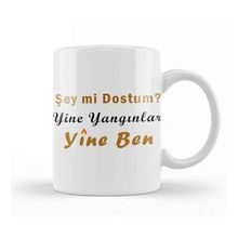 Baskı Dükkanı Şey Mi Dostum Yine Yangınlar Yine Ben 01 Kupa Bardak