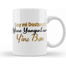 Baskı Dükkanı Şey Mi Dostum Yine Yangınlar Yine Ben Kupa Bardak
