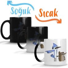 Baskı Dükkanı SK11118 Regular Show 04 Sihirli Porselen Bardak Kupa