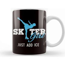 Baskı Dükkanı Skater Girl Just Add Ice Skating Figure Winter Sports Kupa