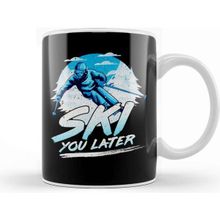Baskı Dükkanı Ski You Later Awesome Skiing Pun Kupa