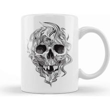 Baskı Dükkanı Skull Flame Kupa