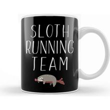 Baskı Dükkanı Sloth Running Team Lazy Sleepy Sloth Sleeping Kupa