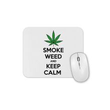 Baskı Dükkanı Smoke Weed And Keep Calm Connect Mouse Pad