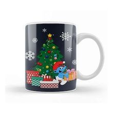 Baskı Dükkanı Smurf Around The Christmas Tree Kupa
