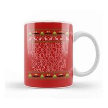 Baskı Dükkanı Snow Angels Elf Quote Christmas Knit Kupa