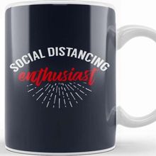 Baskı Dükkanı Social Distancing Enthusiast Kupa