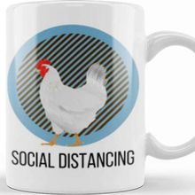 Baskı Dükkanı Social Distancing World Champion Bird Flu Pandemic Kupa