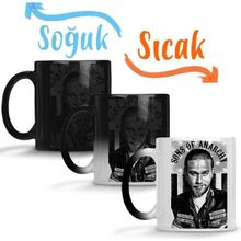 Baskı Dükkanı Sons of Anarchy President Jax Teller Sihirli Porselen Kupa