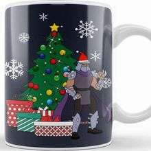 Baskı Dükkanı Splinter Tmnt Around the Christmas Tree Kupa