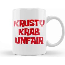 Baskı Dükkanı Spongebob Krusty Krab Unfair Kupa