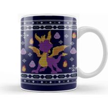Baskı Dükkanı Spyro The Dragon Christmas Knit Kupa
