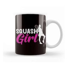 Baskı Dükkanı Squash Girl Player Ball Sports Indoor Tennis Court Trainer Kupa
