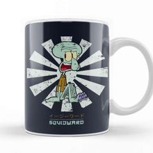 Baskı Dükkanı Squidward Retro Japanese Kupa