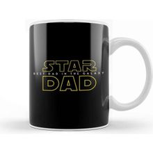 Baskı Dükkanı Star Dad Best Dad In The Galaxy Kupa