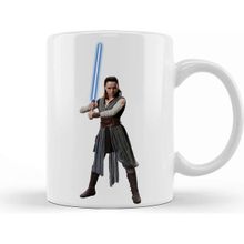Baskı Dükkanı Star Wars Rey Galaxy Silhouette Cut Out 02 Kupa
