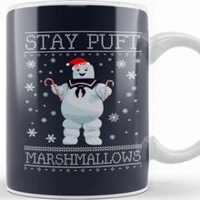 Baskı Dükkanı Stay Puft Marshmallow Man Ghost Busters Christmas Kupa