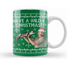 Baskı Dükkanı Steve Irwin Have A Wild Christmas Kupa