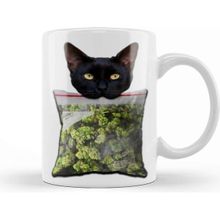 Baskı Dükkanı Stoner Lucky The Black Cat Kedi Kupa