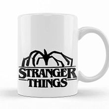 Baskı Dükkanı Stranger Things Demogorgon Logo Porselen Kupa