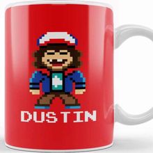 Baskı Dükkanı Stranger Things Dustin Pixel Character Kupa