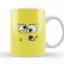 Baskı Dükkanı Sünger Bob Sponge Bob 03 Beyaz Porselen Kupa Bardak