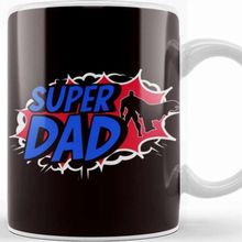 Baskı Dükkanı Super Father Dad Daddy Poppa Papa Husband Stepdad Grandpa Kupa
