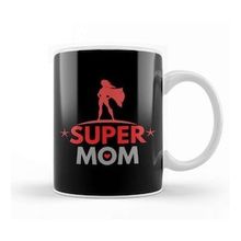 Baskı Dükkanı Supermom Süperanne 04 Beyaz Porselen Kupa Bardak