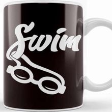 Baskı Dükkanı Swimming Goggles Swim Swimmer Freestyle Water Sports Athlete Beyaz Porselen Kupa Bardak