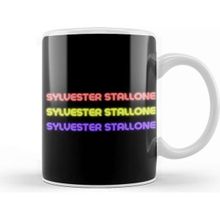 Baskı Dükkanı Sylvester Stallone Beyaz Porselen Kupa Bardak