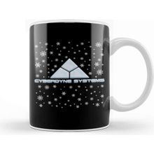 Baskı Dükkanı Terminator Cyberdyne Systems Christmas Snow Logo Kupa