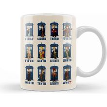 Baskı Dükkanı The Doctors The Eleventh Doctor Beyaz 330 ml Porselen Kupa Bardak