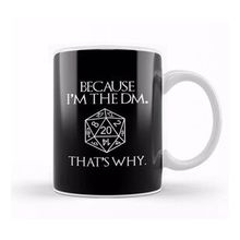 Baskı Dükkanı The Dungeon Master Because I'm The Dm That's Why Beyaz 330 ml Porselen Kupa Bardak