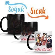 Baskı Dükkanı the Good Bad and Ugly Sihirli Porselen Kupa