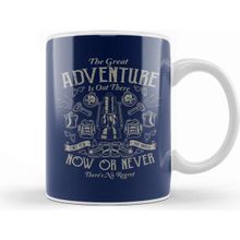 Baskı Dükkanı The Great Adventure Beyaz 330 ml Porselen Kupa Bardak