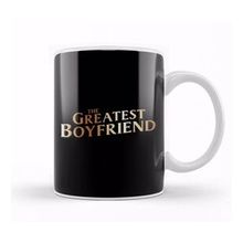 Baskı Dükkanı The Greatest Boyfriend Beyaz 330 ml Porselen Kupa Bardak