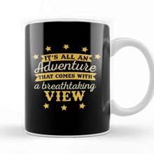 Baskı Dükkanı The Greatest Showman Adventure With A Breathtaking View Quote Beyaz 330 ml Porselen Kupa Bardak