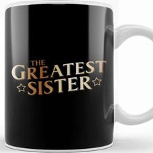 Baskı Dükkanı The Greatest Sister Beyaz 330 ml Porselen Kupa Bardak