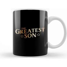 Baskı Dükkanı The Greatest Son Beyaz 330 ml Porselen Kupa Bardak