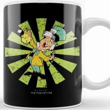Baskı Dükkanı The Mad Hatter Retro Japanese Porselen Beyaz Kupa Bardak