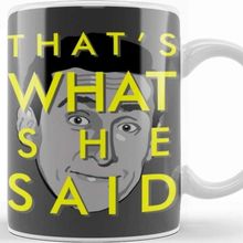 Baskı Dükkanı The Office Us That's What She Said Porselen Beyaz Kupa Bardak