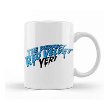 Baskı Dükkanı The Perfect Red Velvet Yeri Beyaz 330 ml Porselen Kupa Bardak