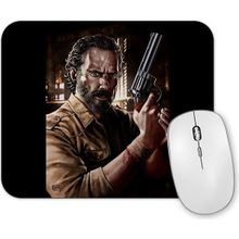 Baskı Dükkanı the Walking Dead Rick Çizim Mouse Pad