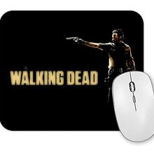 Baskı Dükkanı the Walking Dead Rick Siyah Zemin Mouse Pad