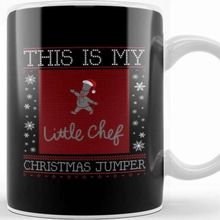Baskı Dükkanı This Is My Little Chef Christmas Jumper Kupa