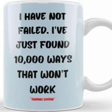 Baskı Dükkanı Thomas Edison Quotes Motivation Quotes Gifts Kupa