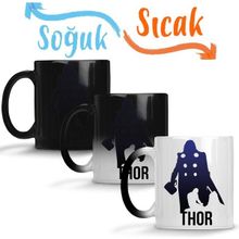 Baskı Dükkanı Thor Vingador Sihirli Porselen Kupa