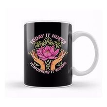 Baskı Dükkanı Today It Hurts Tomorrow It Works Massage Therapis Porselen Beyaz Kupa Bardak