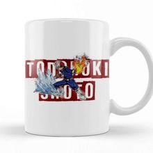 Baskı Dükkanı Todoroki Shoto Todoroki Half Half Porselen Beyaz Kupa Bardak